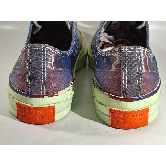 Pigalle X Converse Chuck 70 Shoes Men's 8 Low Top Blue Lightning Storm - Picture 10 of 14